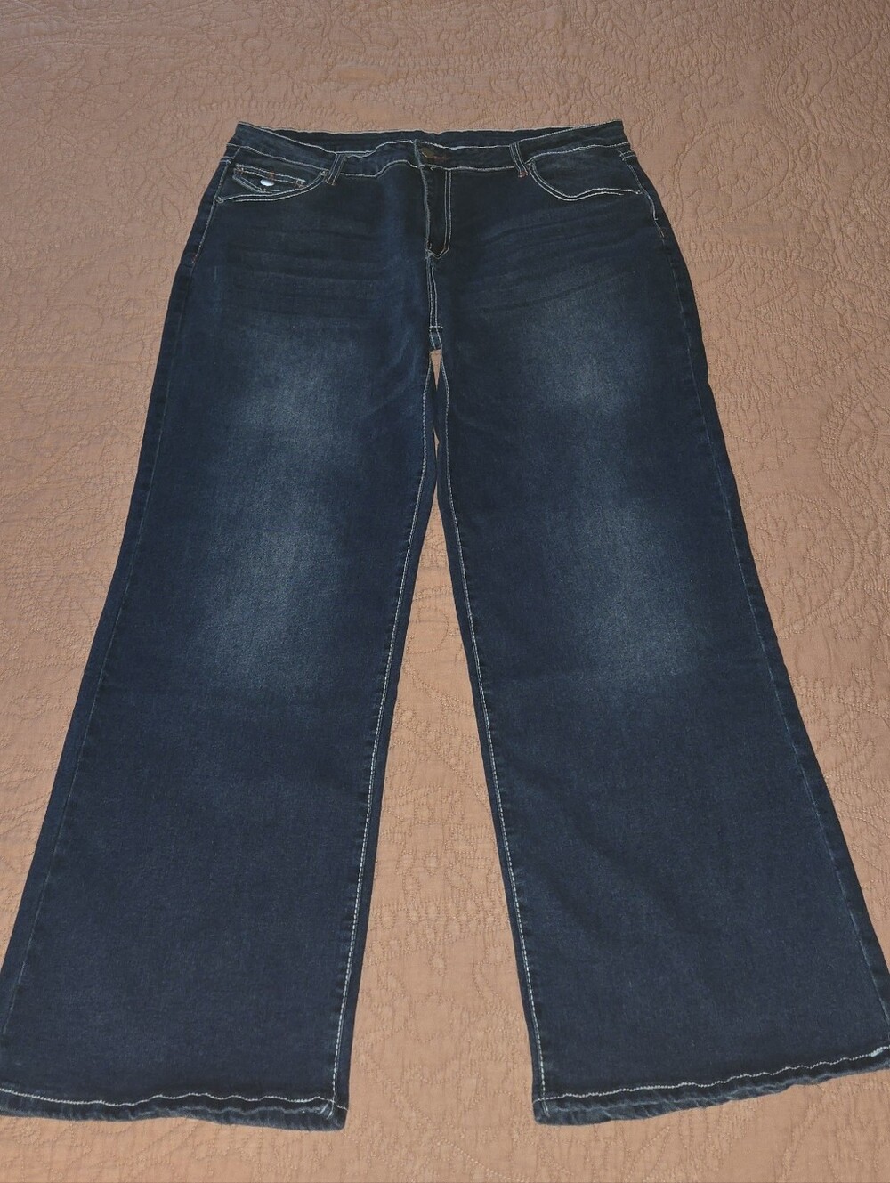 Low Rise Straight Wide Leg Jeans